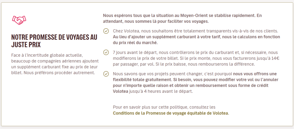 Qu’est-ce que la « Promesse de voyage équitable », l’innovation tarifaire controversée de Volotea ?