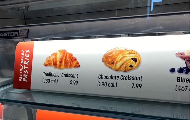 Prix des pains au chocolat aux États-Unis