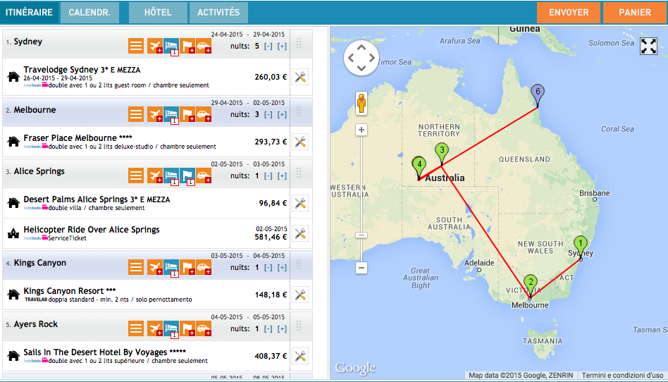 circuit aussie fr