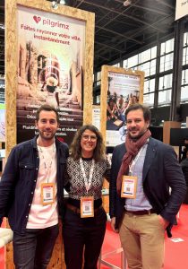 Alexis Mignard, Sales Exécutive, Amandine Soares, co-dfondatrice et CEO et Jesus Perez, co-fondateur et CTO de Pilgrimz