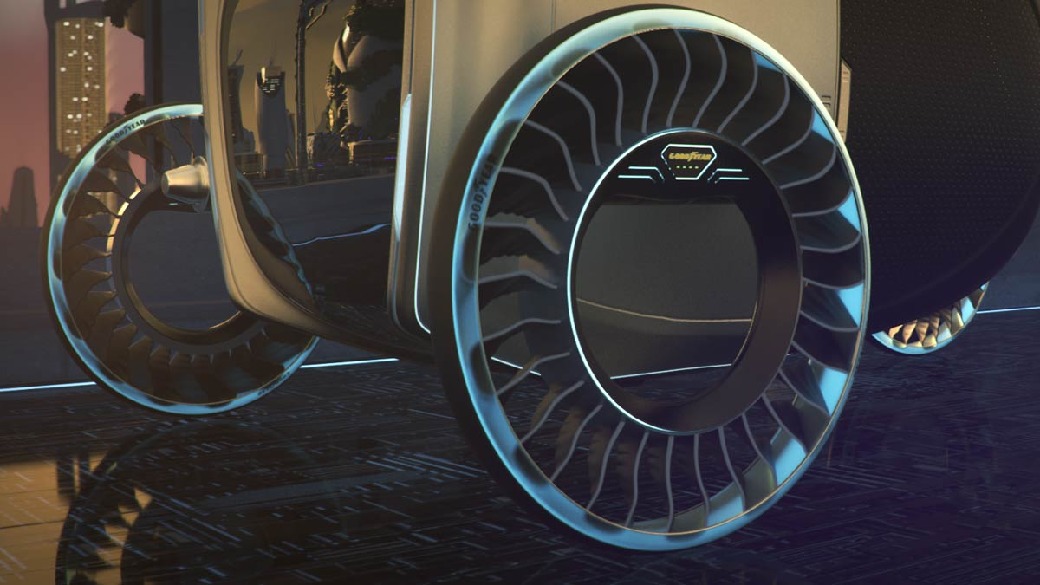 Goodyear invente un pneu pour équiper les voitures volantes