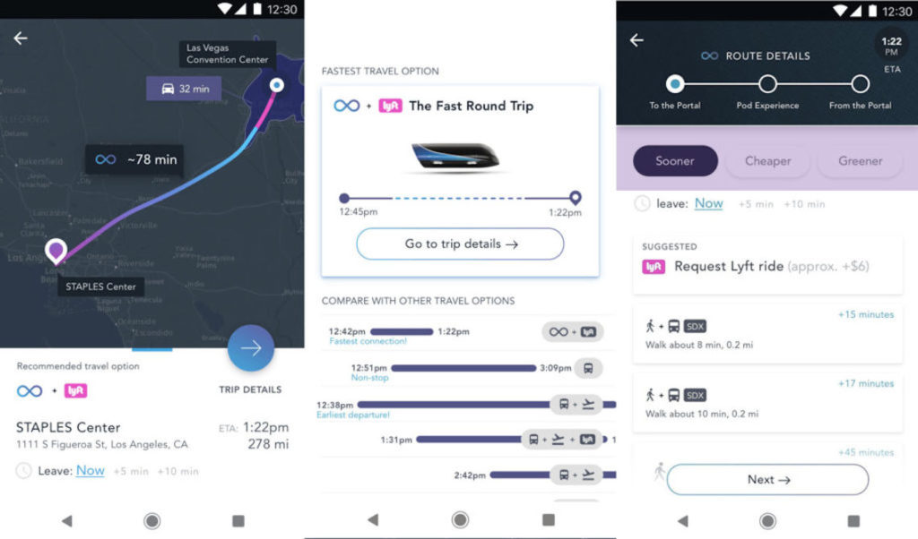 Hyperloop a déjà développé une application pour ses (futurs) usagers