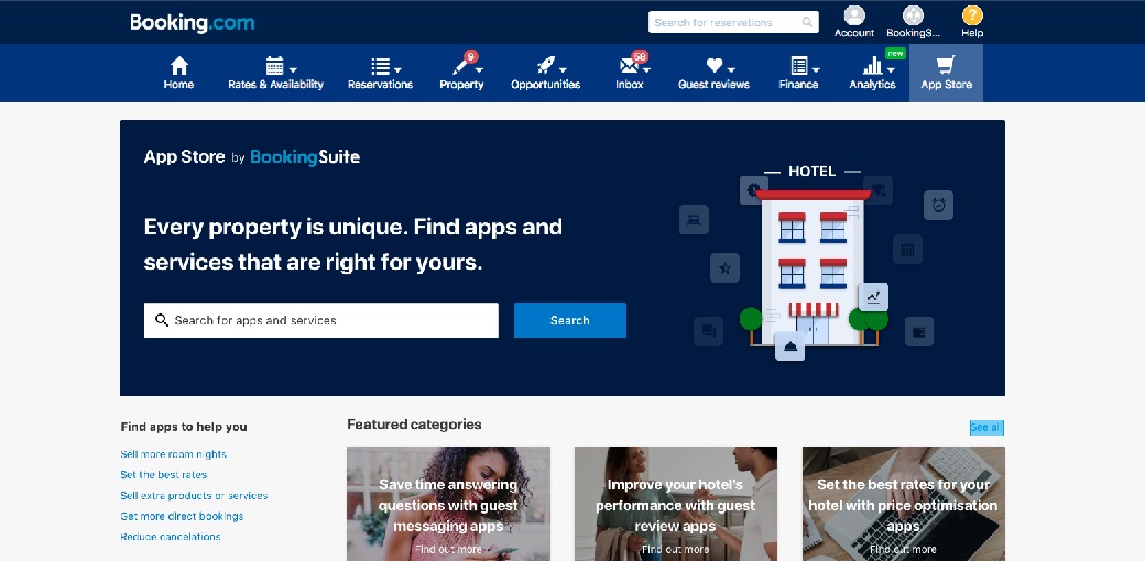 Site web booking