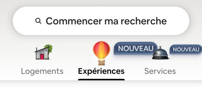 Le retour des expériences et des services sur l'application Airbnb