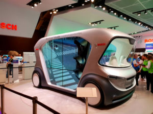 La navette Bosch IoT présentée sur un salon dédié aux technologies CES2019_Bosch_IoT_Shuttle