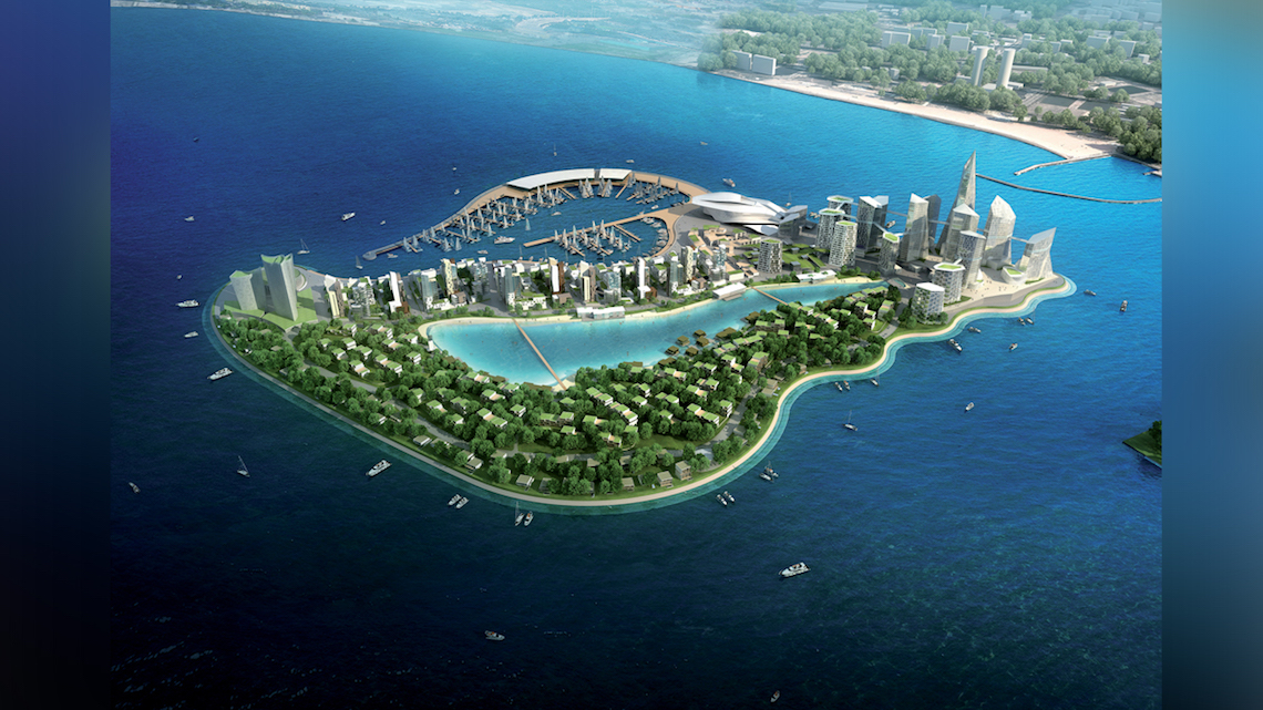 shell island_ile artificielle_Chine_tourisme_futur