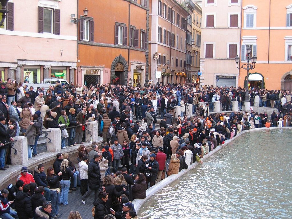 La fontaine de Trevi à Rome