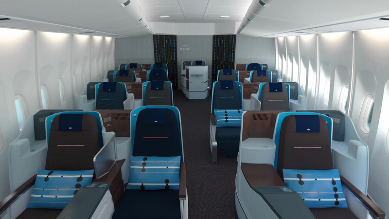Les cabines de tous les B777-200 de KLM ont été rénovées Les cabines de tous les B777-200 de KLM ont été rénovées