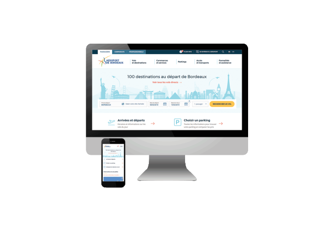 Le site web de l'Aéroport de Bordeaux s'offre un lifting Le site web de l'Aéroport de Bordeaux s'offre un lifting