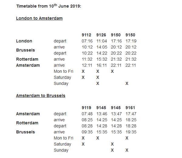 Eurostar va booster son offre sur Amsterdam