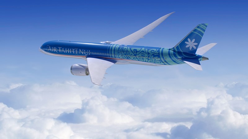 Le Dreamliner et sa premium d'Air Tahiti Nui ont décollé Le Dreamliner et sa premium d'Air Tahiti Nui ont décollé