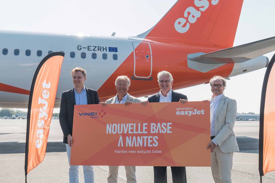 EasyJet va ouvrir une base à Nantes au printemps 2019 EasyJet va ouvrir une base à Nantes au printemps 2019