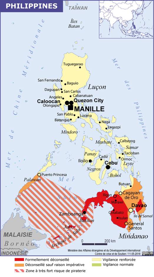 Philippines&nbsp;: après l'attentat sur l’île de Jolo, le quai d'Orsay rappelle les consignes de sécurité