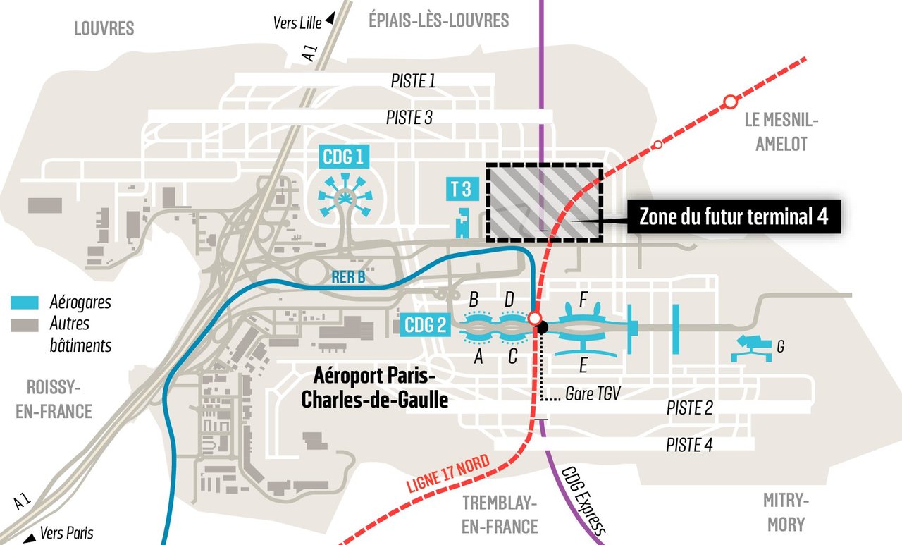 Air France repousse à 2028 l'ouverture du T4 à Roissy Air France repousse à 2028 l'ouverture du T4 à Roissy