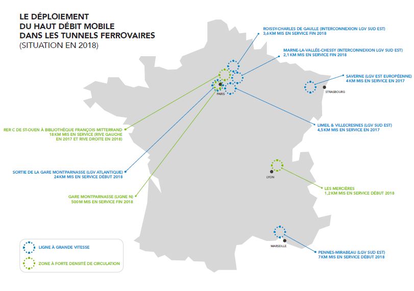 Le haut débit mobile dans les tunnels des LGV d'ici fin 2019 Le haut débit mobile dans les tunnels des LGV d'ici fin 2019