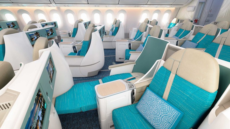Le Dreamliner et sa premium d'Air Tahiti Nui ont décollé Le Dreamliner et sa premium d'Air Tahiti Nui ont décollé