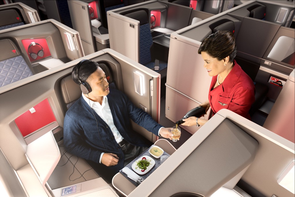 Delta lance son service de présélection de repas au départ de CDG