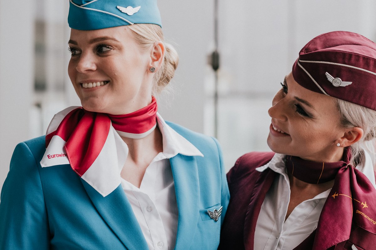 Les PNC d'Eurowings décollent tous en bleu ciel