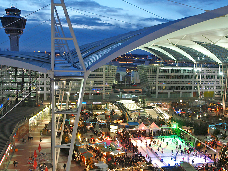 A l'aéroport de Munich, l'un des plus beaux marchés de Noël d'Allemagne A l'aéroport de Munich, l'un des plus beaux marchés de Noël d'Allemagne