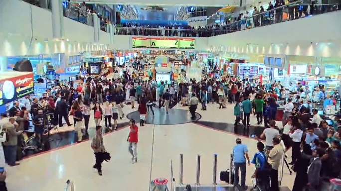 L'aéroport de Dubaï est toujours le champion des passagers internationaux L'aéroport de Dubaï est toujours le champion des passagers internationaux